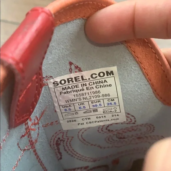 Sorel Red Western Boots - Picture 6 of 7